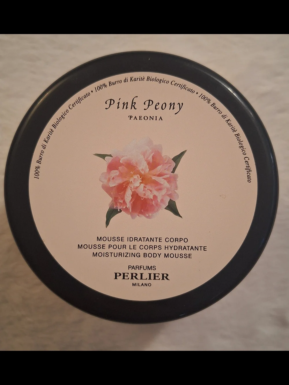 Perlier Pink Peony Moisturizing Body Mousse - Pink